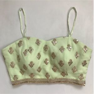 Mint Bustier Blouse